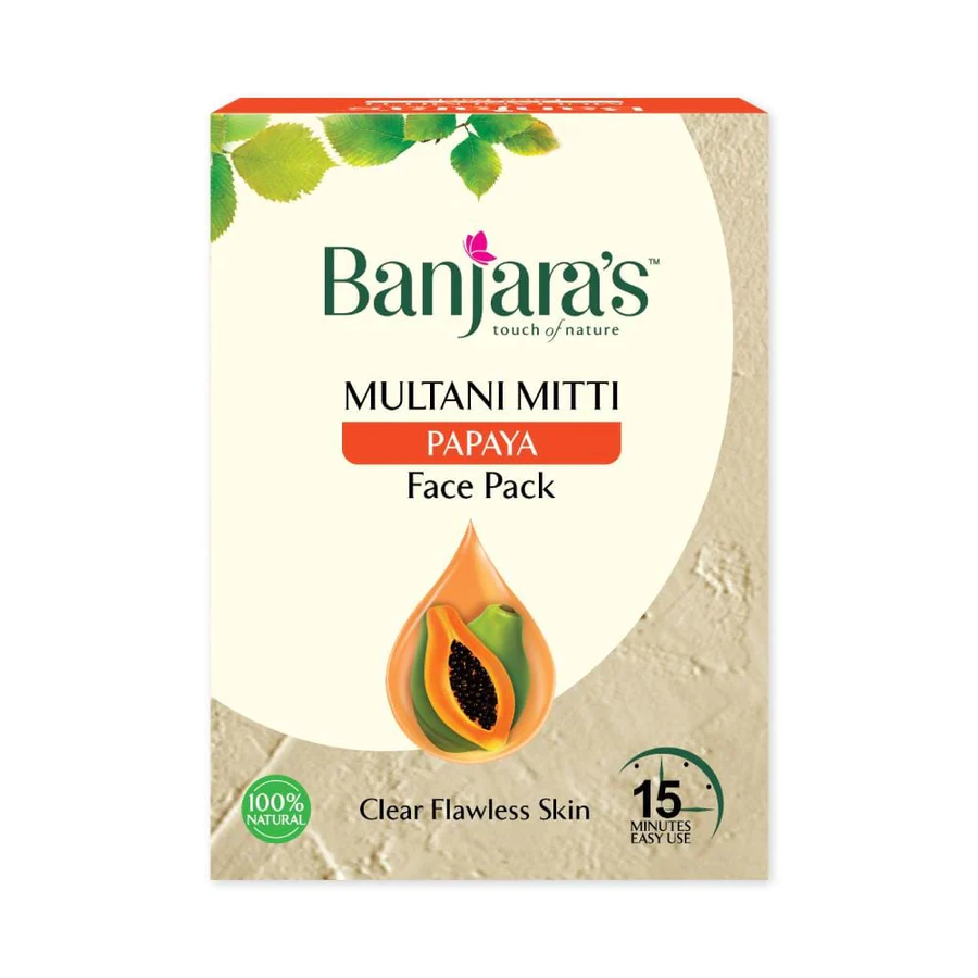 banjaras-multani-mitti-buynow.lk_-1-3.webp Banjaras Multani Mitti Papaya Face Pack - Image 1