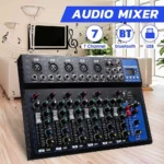 Yamaha F7-USB-BLK 7 Channel Bluetooth Professional Mixer
