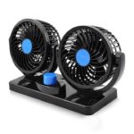 Mitchell 12V DC Double Head Cooling Electric Car Fan for Dashboard