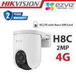 EZVIZ H8C 2K Pan & Tilt 4G Network Supported Smart Camera