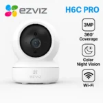 EZVIZ H6c Pro 2K 3MP Pan & Tilt Color Night Vision Smart Home Wifi Camera