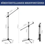 2 in-1 Dual-Use  Wired Wireless Professional Boom Microphone Stand - Image 3